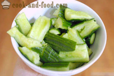 Kinesisk salat med frisk agurk