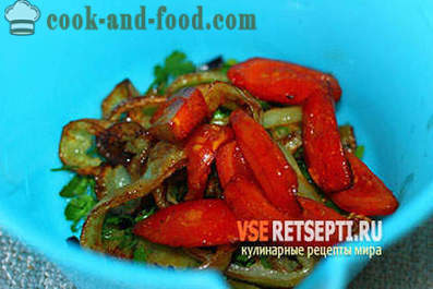 Varm salat af ristede grøntsager