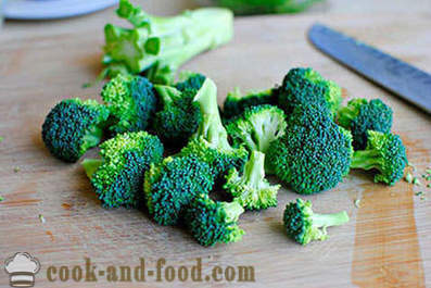 Puré af broccoli suppe med fløde