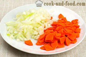 Grøntsagssuppe med kød og ris