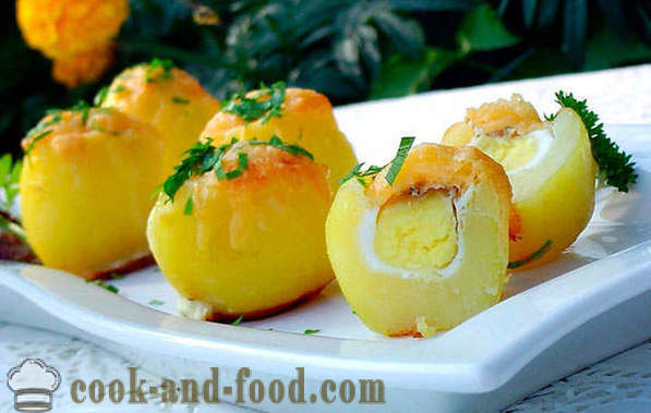 Kartofler med en overraskelse i ovnen