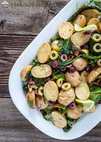 Kartoffel salat med oliven