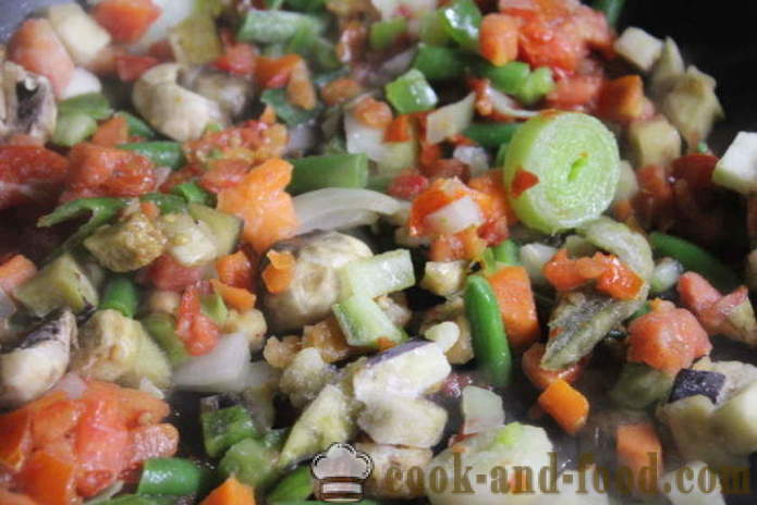 Svinekød i ovnen, bagt med svampe og grøntsager - hvordan til at bage lækre bryst i ovnen, opskriften med et foto poshagovіy