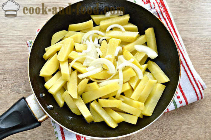 Stegte kartofler med ost - hvordan man kan tilberede lækre kartofler med ost, en trin for trin opskrift fotos