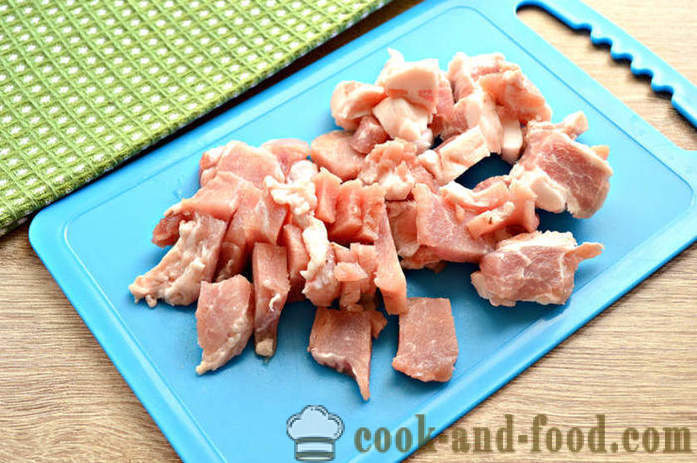 Velsmagende svinekød sovs med mel - hvordan man kan tilberede kød sovs svinekød til boghvede, trin for trin opskrift fotos