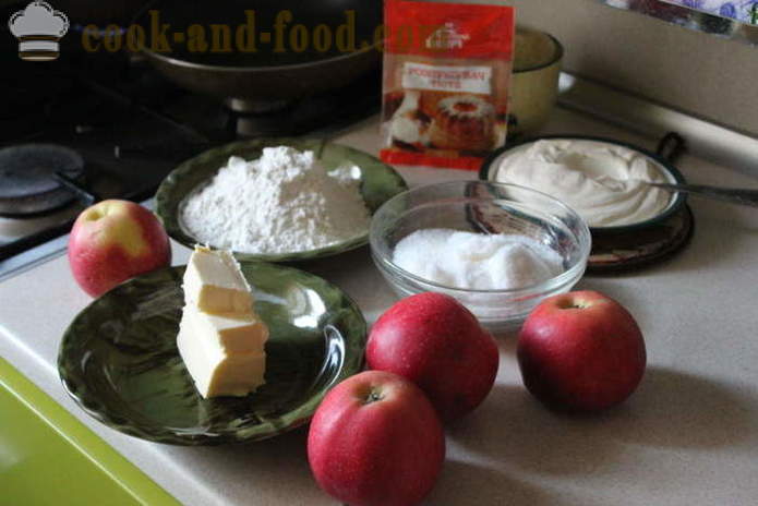 Tsvetaeva opskrift på æbletærte er en klassisk turbaseret Tsvetaeva kage med foto