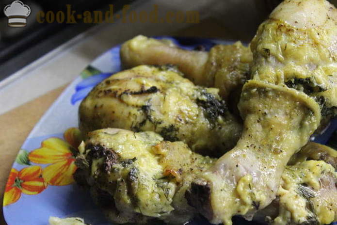 Fyldte kylling underlår i ovnen - hvordan at tilberede en lækker kylling underlår, en trin for trin opskrift fotos