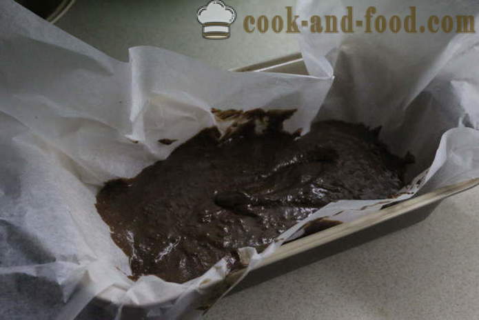 Chokoladekage med hele pærer - hvordan man laver en chokoladekage med pære hjem, skridt for skridt opskrift fotos