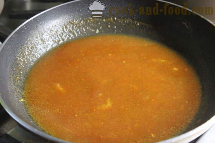 Mitboly Kylling - hvordan man tilbereder frikadeller i sauce, trin for trin foto-opskrift sauce mitbolov