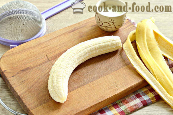 Mos bananer i en blender til spædbørn - hvordan man laver mosede banan til at lokke, en trin for trin opskrift fotos