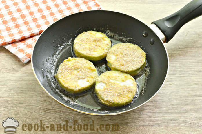 Stegte zucchini i panden - hvordan man kan tilberede lækre stegte zucchini, en trin for trin opskrift fotos