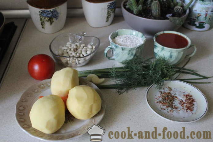 Bean suppe med kødboller - hvordan man laver suppe med bønner og kødboller, en trin for trin opskrift fotos