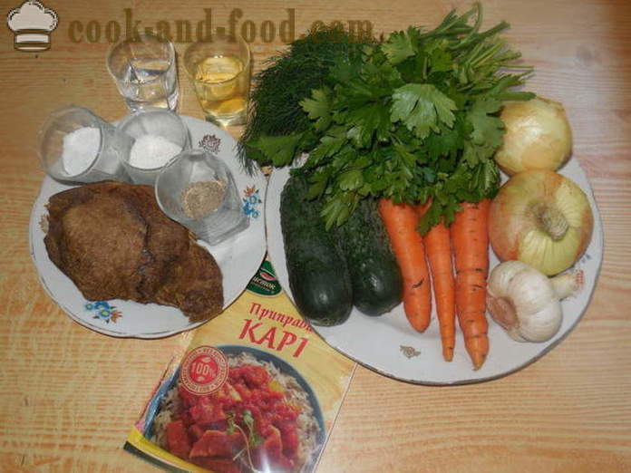 Salat med kød i koreansk med agurker og gulerødder - hvordan man tilbereder kødet i koreansk, en trin for trin opskrift fotos