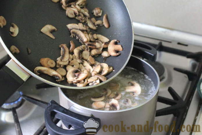 Tjekkisk kartoffelsuppe med svampe - hvordan man laver tjekkiske suppe med svampe, en trin for trin opskrift fotos