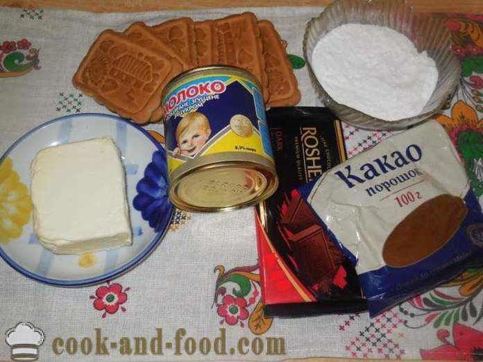 Hjemmelavet chokoladekage med kondenseret mælk kartofler - hvordan man laver en kage kartofler, skridt for skridt opskrift fotos