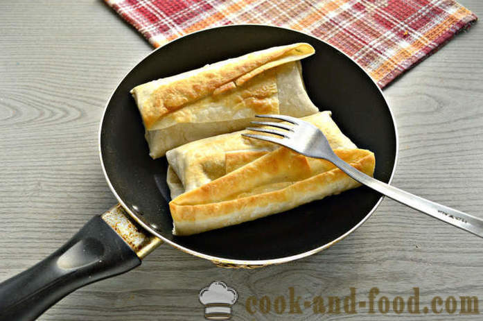 Pølser i pitabrød med ost og mayonnaise - hvordan man laver pølse i pitabrød, en trin for trin opskrift fotos