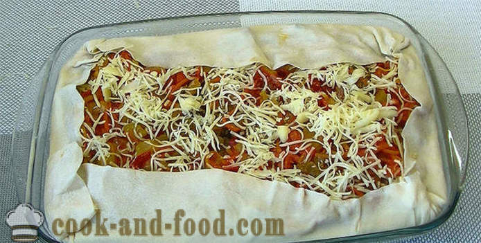 Kosten lasagne med grøntsager og kød - hvordan man laver lasagne i hjemmet, skridt for skridt opskrift fotos