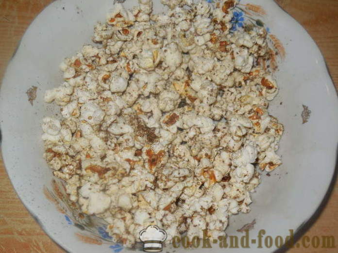 Salt og sød popcorn i en gryde - hvordan man laver popcorn derhjemme ordentligt, trin for trin opskrift fotos