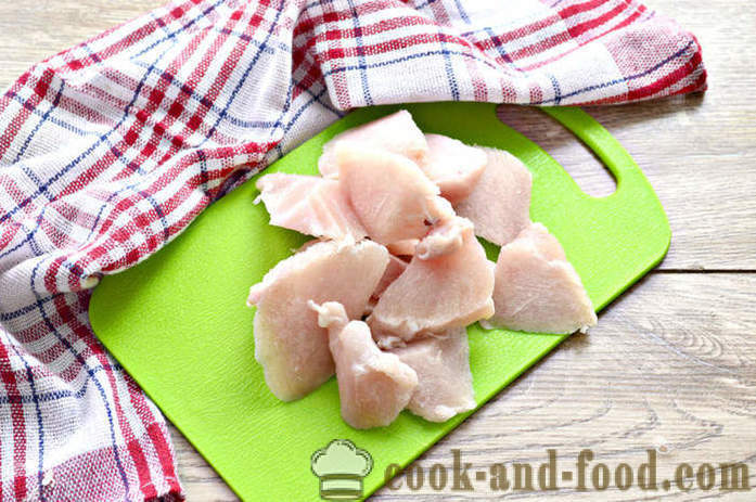 Kosten dumplings med hakket kylling - hvordan man laver melboller med hakket kylling, med en trin for trin opskrift fotos