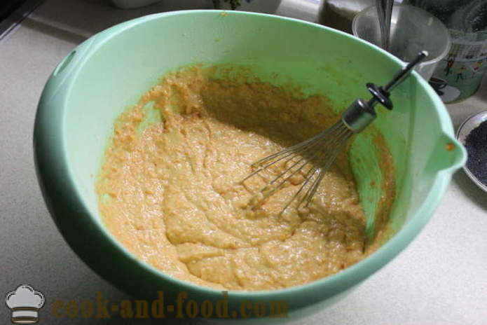 Enkel kage med gulerødder og birkes - Hvordan til at bage en gulerod kage i ovnen, med en trin for trin opskrift fotos