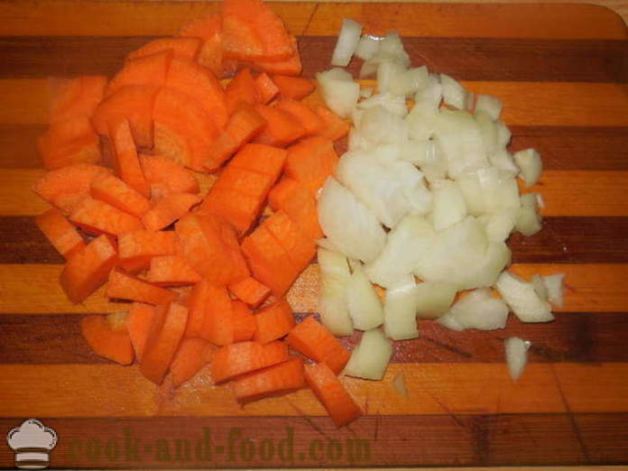 Solyanka med pølser og kartofler i multivarka - hvordan man laver en lækker pølse med kartofler, en trin for trin opskrift fotos