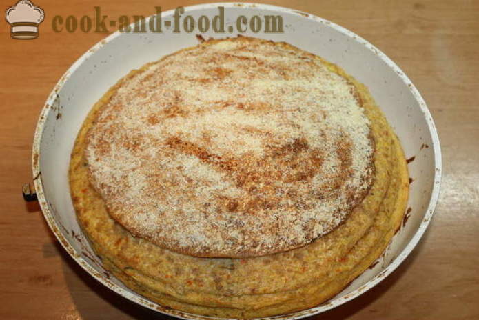 Ost kage af tynde pita med kyllingebryst - hvordan man laver en kage ud af lavash med fyld i ovnen, med en trin for trin opskrift fotos