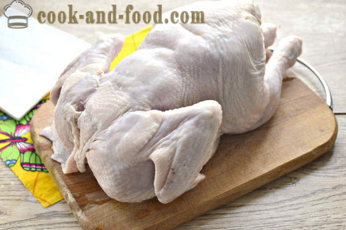 De kyllingestykkerne i ovnen - ligesom bagt kylling i mayonnaise, en trin for trin opskrift fotos