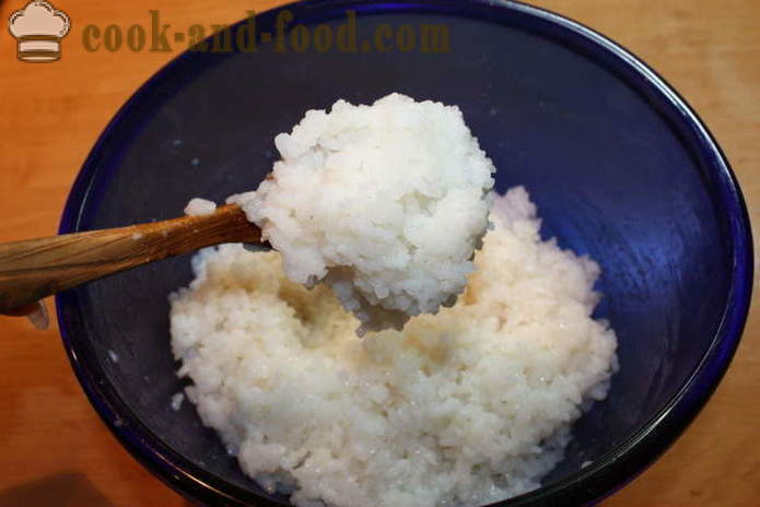 Bedste sushi ris med ris eddike - hvordan man laver ris til sushi derhjemme, trin for trin opskrift fotos