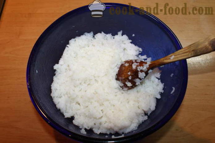 Bedste sushi ris med ris eddike - hvordan man laver ris til sushi derhjemme, trin for trin opskrift fotos