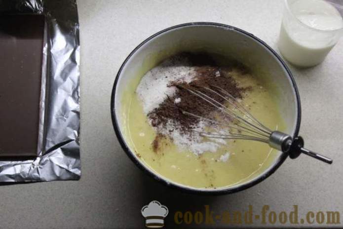 Tranebær boller med chokolade på kefir - hvordan man laver kager med chokolade og tranebær, med trin for trin opskrift fotos