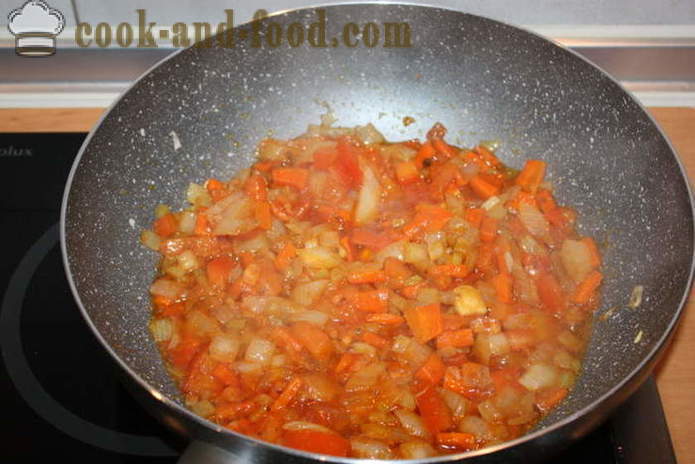 Makrel proppet løg i ovnen - hvordan man kokken makrel med ris, en trin for trin opskrift fotos