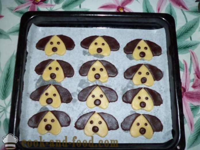 Jul shortbread cookies i form af en hund - hvordan til at bage småkager i form af en hund på nytårsaften, en trin for trin opskrift fotos