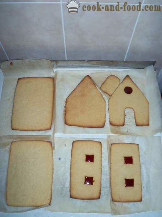 Gingerbread House - gradvist master class, hvordan til at bage en honningkager hus derhjemme, trin for trin opskrift fotos