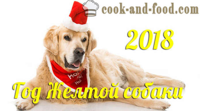 Simple og lækre opskrifter til det nye år 2018 med et foto - hvad at lave mad til nytår 2018 Year of the Dog