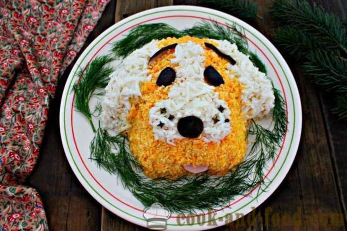 Simple ideer Nytårsdag dekorationer på året for Den Gule Jord Hunde på den østlige kalender, med foto