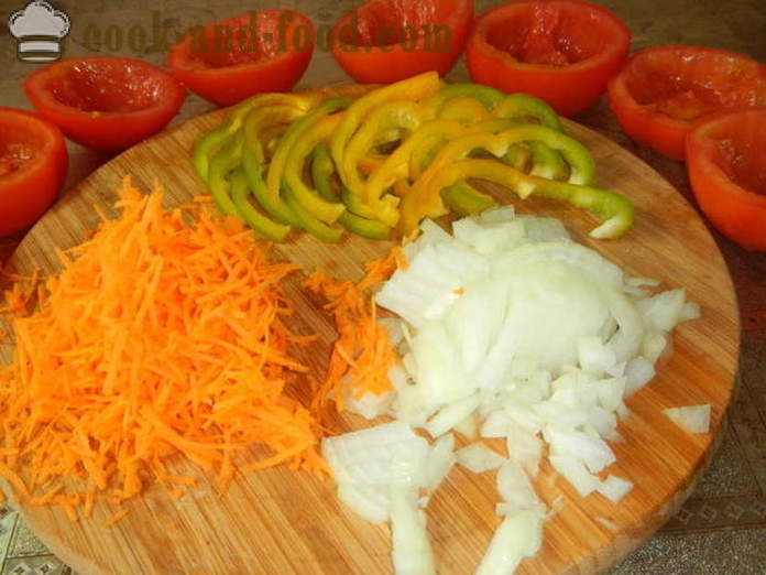 Tomater fyldt med hakket kød i ovnen - hvordan man laver fyldte tomater, en trin for trin opskrift fotos