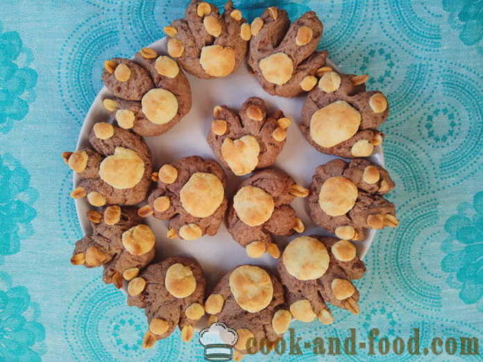 Chokolade honningkager til Halloween - hvordan man laver cookies til Halloween med sine hænder, trin for trin opskrift fotos