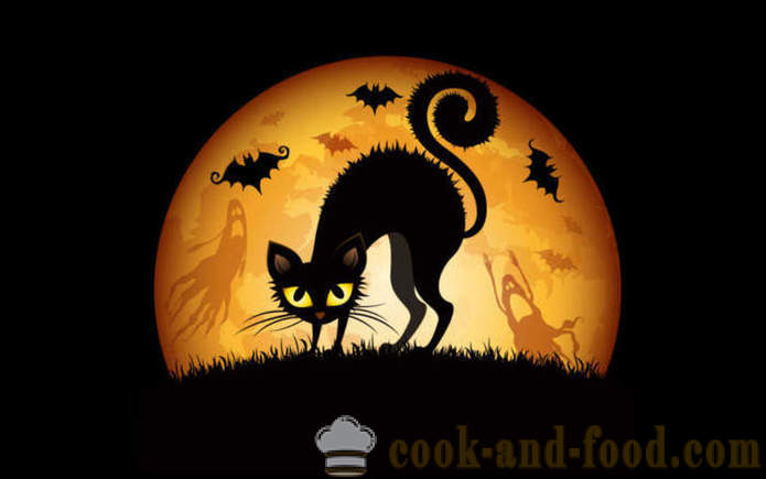 Skræmmende Halloween kort med eftermiddag - billeder og postkort til Halloween gratis