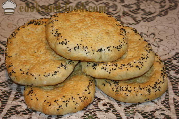 Gær kage i ovnen patyr - hvordan man tilbereder usbekiske brød derhjemme, trin for trin opskrift fotos