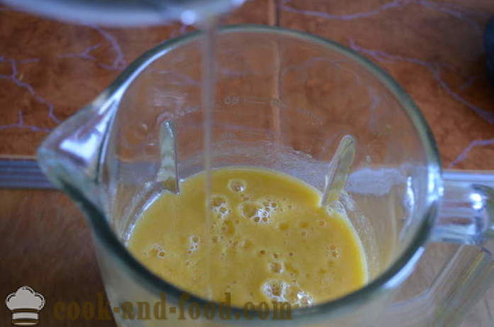 Is sorbet melon, fersken og banan - hvordan man laver en sorbet derhjemme, trin for trin opskrift fotos