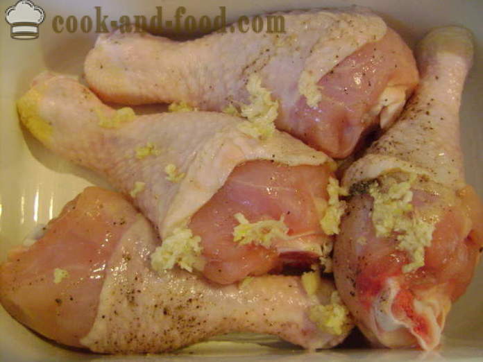 Bagte kylling underlår - hvordan at tilberede en lækker kylling underlår i ovnen, med en trin for trin opskrift fotos