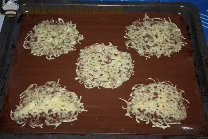 Lækker champignon salat i en ost kurv - hvordan man laver ost kurve af salat, en trin for trin opskrift fotos