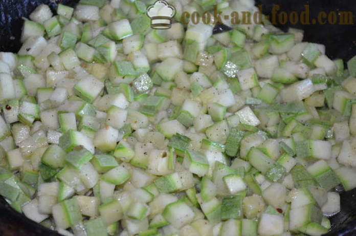 Vegetabilske gryderet med kartofler og courgetter - hvordan man laver vegetabilske gryderet med kartofler, squash, aubergine og blomkål, en trin for trin opskrift fotos