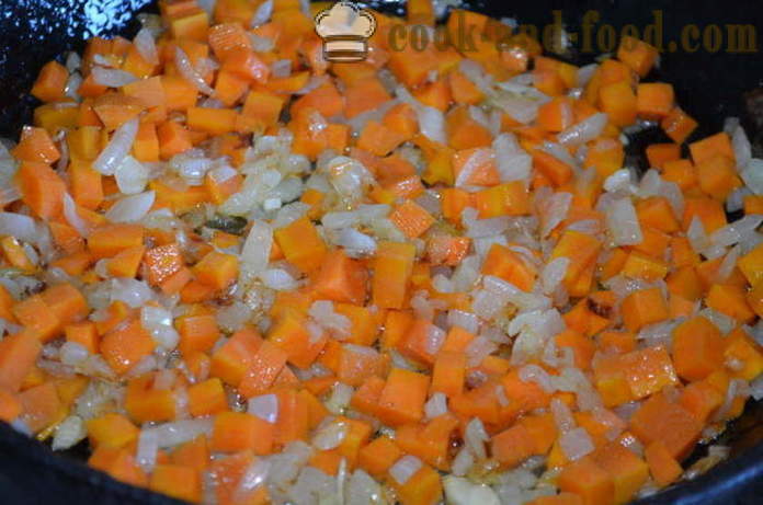 Vegetabilske gryderet med kartofler og courgetter - hvordan man laver vegetabilske gryderet med kartofler, squash, aubergine og blomkål, en trin for trin opskrift fotos