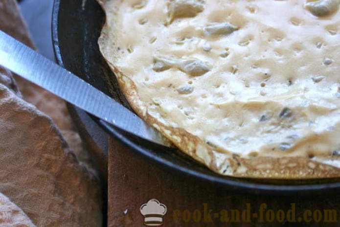 Omletnye pandekager - hvordan man laver en japansk omelet, en trin for trin opskrift fotos