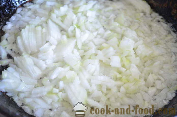 Lean fisk pilaf - hvordan at lave mad risotto med fisk på dåse, trin for trin opskrift fotos