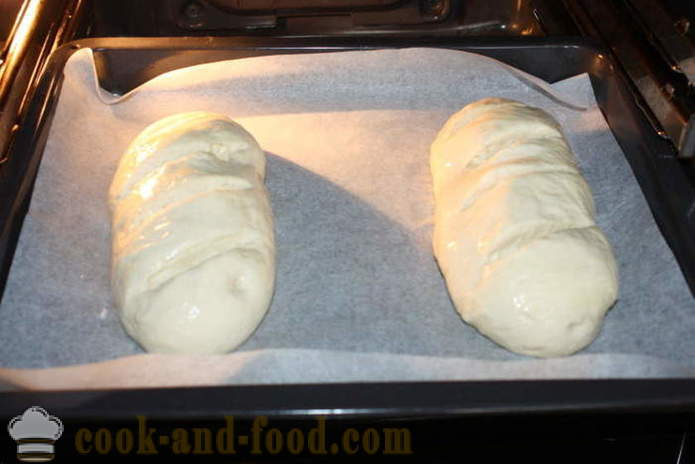Skiver brød i ovnen - hvordan til at bage skiveskåret brød i ovnen derhjemme, trin for trin opskrift fotos