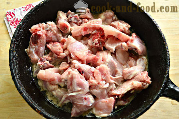 Velsmagende sauce fra kylling til pasta eller boghvede - hvordan man kan tilberede en lækker kylling sovs, en trin for trin opskrift fotos