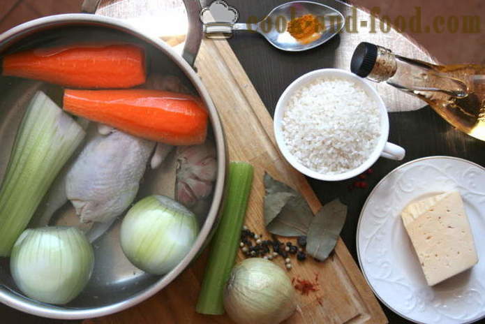 Hjemmelavet bouillon risotto med vin - hvordan man laver risotto derhjemme, trin for trin opskrift fotos