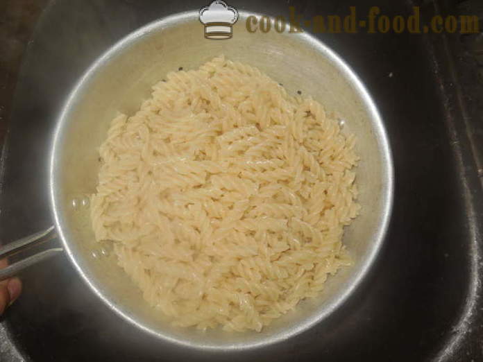 Bagt makaroni og ost sød - hvordan man kokken pasta gryde i ovnen, med en trin for trin opskrift fotos